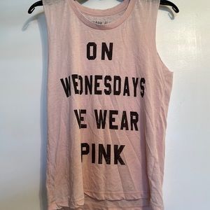 Mean Girls Muscle Tank - "On Wednesdays We Wear PINK"